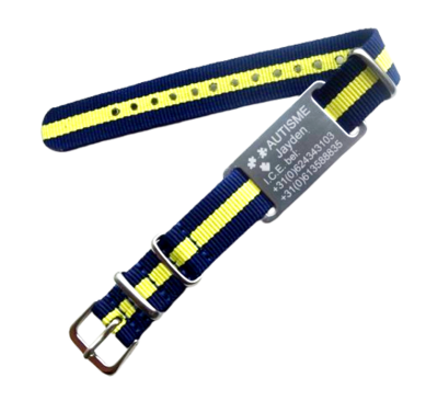 Armband Autisme gegraveerd op horlogeband