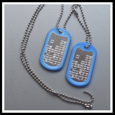 Dogtags aluminium lichtgewicht stevig