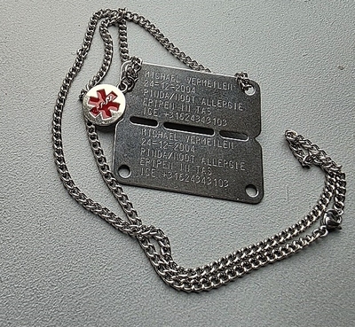 Dutch Army Tag medisch