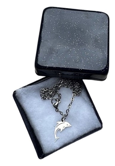 Ketting RVS dolfijn of schildpad RVS 