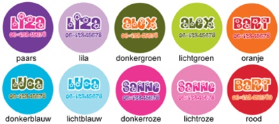  "voetbal" Buttons met naam, 4 stuks 3,8cm