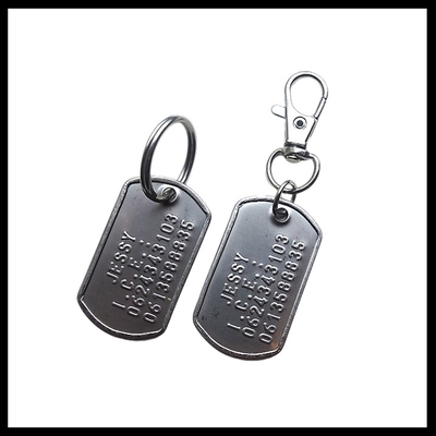 Identiteitsplaatje mini RVS 